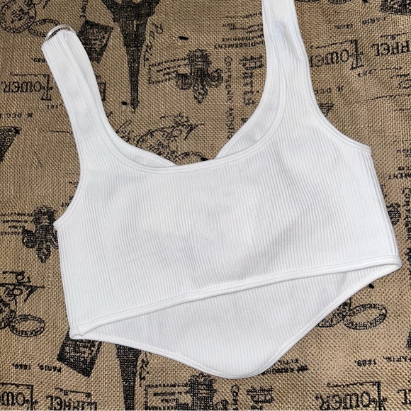 Zara NWT! White Seamless Corset Top Size M-L - Picture 10 of 13
